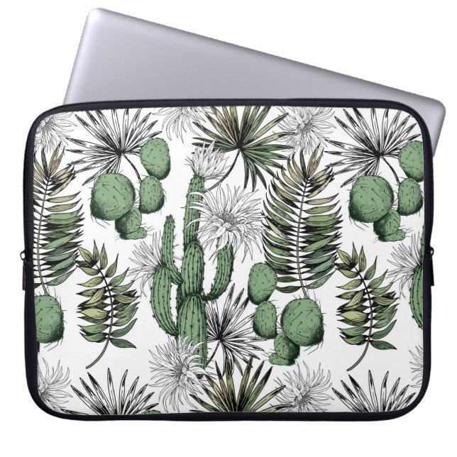 Funda Para Portátil Patrón del desierto de Cactus (Frente)