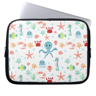 Funda Para Portátil Patrón del mundo marino