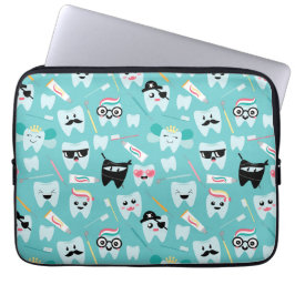 Funda Para Portátil Patrón dental de práctica dental pediátrica