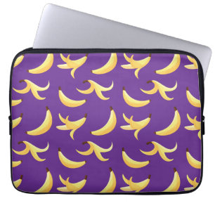 Funda Para Portátil Patrón divertido de fiesta de plátano colorido - e