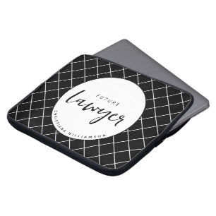 Funda Para Portátil Patrón elegante de cheques de abogados futuros per