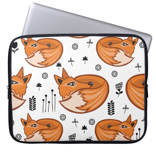 Funda Para Portátil Patrón escandinavo sin foco. (Frente)