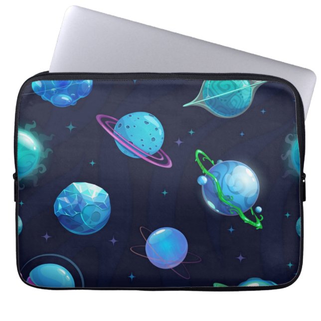 Funda Para Portátil Patrón espacial (Frente)
