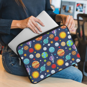 Funda Para Portátil Patrón espacial, planetas, estrellas, cosmos, gala