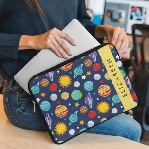 Funda Para Portátil Patrón espacial, planetas, estrellas, cosmos, tu n