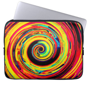 Funda Para Portátil Patrón espiral colorido brillante