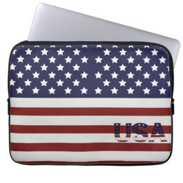 Funda Para Portátil Patrón estadounidense de bandera de Estados Unidos