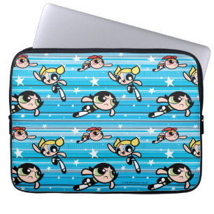 Funda Para Portátil Patrón estrella de Chicas Powerpuff