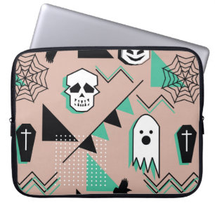 Funda Para Portátil Patrón fantasma,tema de halloween patrón sin fisur