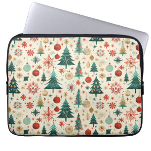 Funda Para Portátil Patrón festivo de vacaciones de invierno