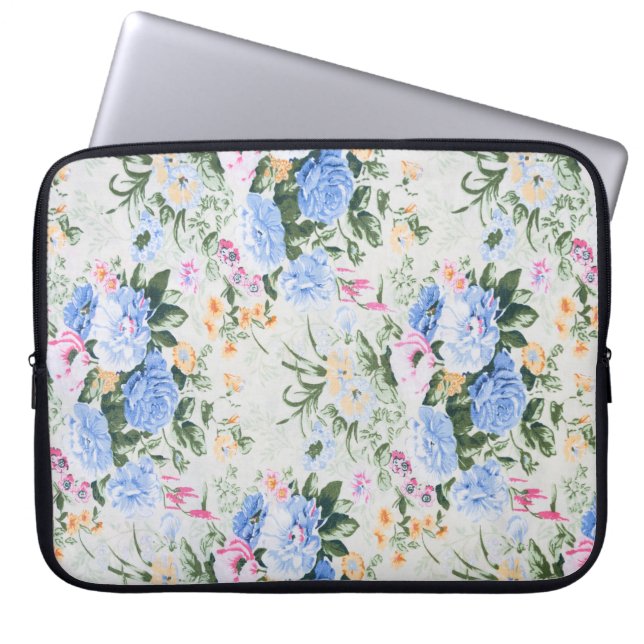 Funda Para Portátil Patrón floral (Frente)
