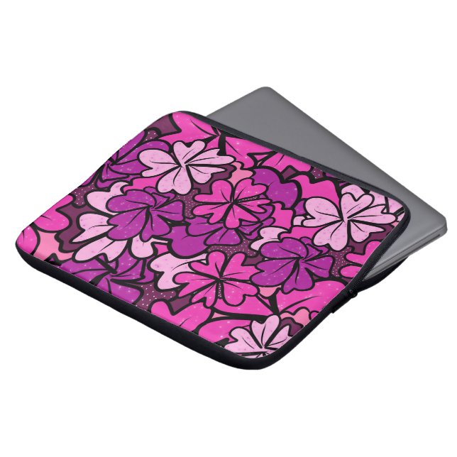 Funda Para Portátil Patrón floral (Superior anverso)