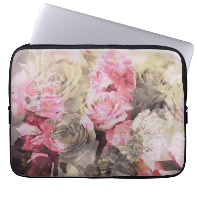 Funda Para Portátil Patrón floral (Frente)