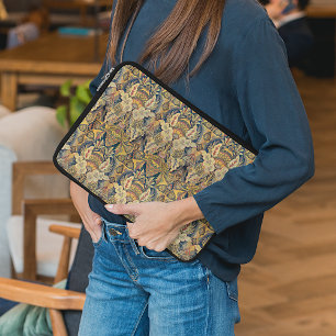 Funda Para Portátil Patrón floral anticuario de ficción de imitación c