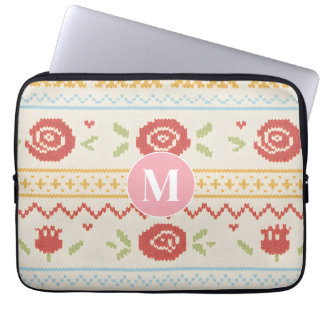 Funda Para Portátil Patrón Floral Boho Nórdico Folk Personalizado