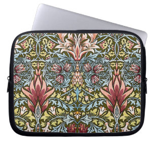 Funda Para Portátil Patrón floral de cabeza de serpiente de William Mo