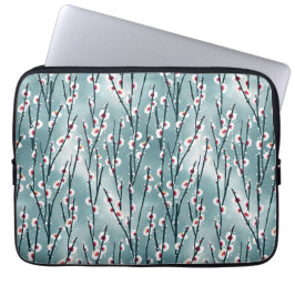 Funda Para Portátil Patrón floral de ciruela de primavera