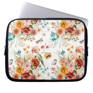 Funda Para Portátil Patrón floral de jardín