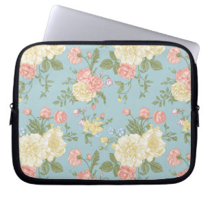 Funda Para Portátil Patrón floral de Peony Garden