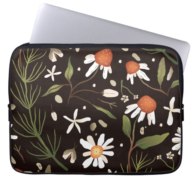 Funda Para Portátil Patrón floral de superficie de moda Primavera      (Frente)