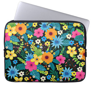 Funda Para Portátil Patrón floral de vibrante Ditsy-43785
