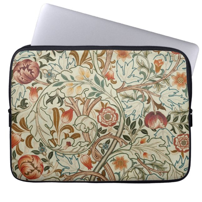 Funda Para Portátil Patrón floral de William Morris Acanthus Embroider (Frente)