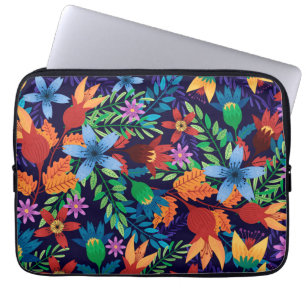 Funda Para Portátil Patrón floral exótico colorido-32436