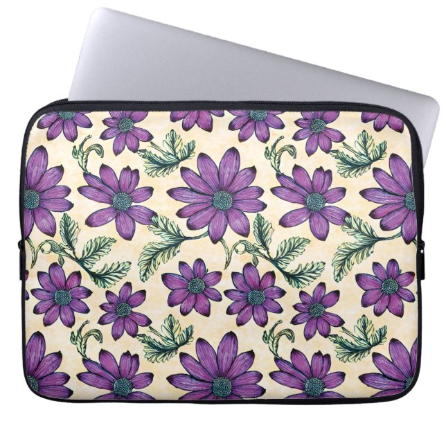 Funda Para Portátil Patrón floral I (Frente)