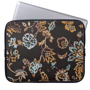 Funda Para Portátil Patrón floral inmaculado. Textura dibujada a mano
