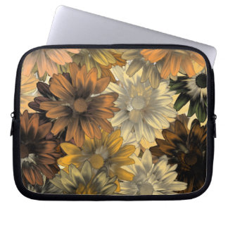 Funda Para Portátil Patrón floral marrón