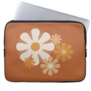 Funda Para Portátil Patrón floral Minimalista retro Locus de flores