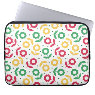 Funda Para Portátil Patrón Floral Retro de Flor Colorida