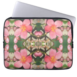 Funda Para Portátil Patrón floral rosado