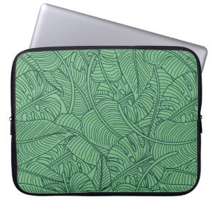 Funda Para Portátil Patrón floral sin costuras con hojas. espalda trop
