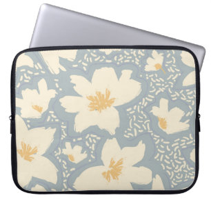 Funda Para Portátil Patrón floral sin fisuras con líneas y ha abstract