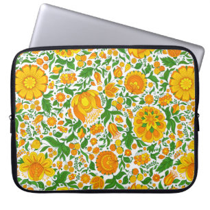 Funda Para Portátil Patrón floral sin foco, telón de fondo primavera/v