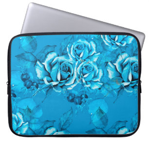 Funda Para Portátil Patrón floral sin soldadura. Elementos de acuarela
