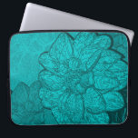 Funda Para Portátil Patrón Floral Turquoise Dahlia Portátil Sleed<br><div class="desc">Este moderno manga de neopreno con flores de color turquesa presenta un impresionante diseño floral abstracto que destaca la belleza de la flor de dahlia en una paleta de colores monocromáticos de turquesa, agua y verde azulado. Un atrevido dahlia turquesa es el punto central de este diseño maximalista, enmarcado por...</div>