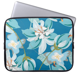 Funda Para Portátil Patrón floral, versátil diseño floral.