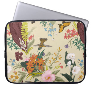 Funda Para Portátil patrón floral vintage sin soldadura vintage. Fl ex