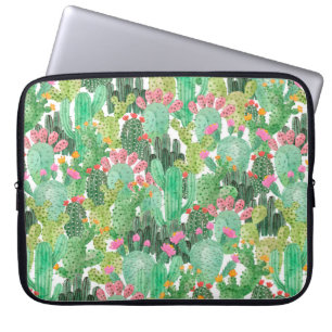 Funda Para Portátil Patrón fluido de cactus