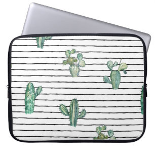 Funda Para Portátil Patrón fluido de cactus