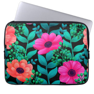 Funda Para Portátil Patrón Foral Y Glamuroso De Primavera Natural