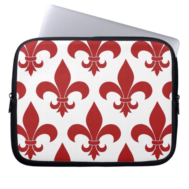 Funda Para Portátil Patrón francés fleur de lis Parisino (Frente)