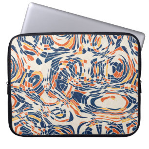 Funda Para Portátil Patrón geo de línea abstracta sin inconvenientes. 