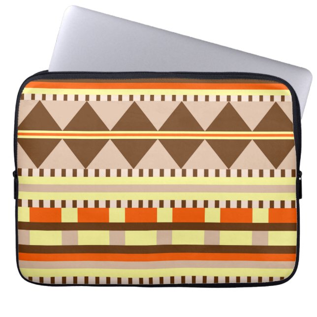 Funda Para Portátil Patrón geométrico (Frente)