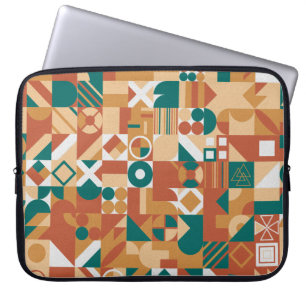 Funda Para Portátil Patrón geométrico abstracto. Cifras multicolores.