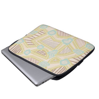 Funda Para Portátil Patrón geométrico abstracto pastel moderno