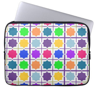 Funda Para Portátil Patrón geométrico abstracto vívido en colores atre