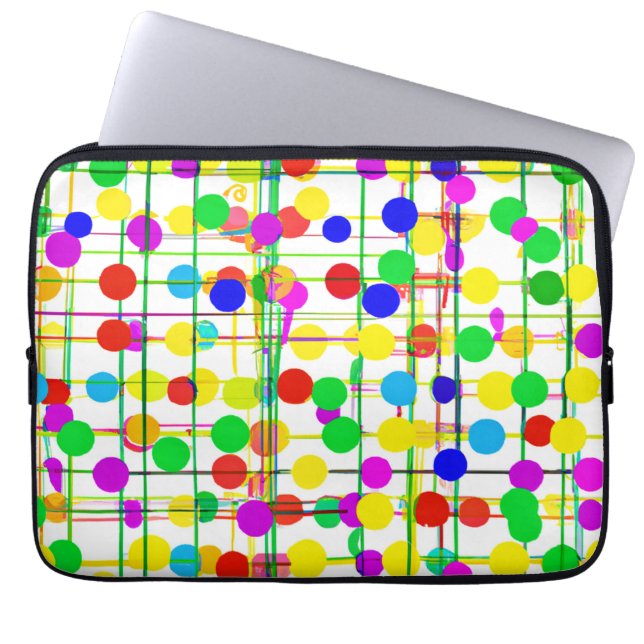 Funda Para Portátil Patrón geométrico aleatorio (Frente)